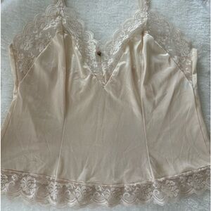 Vintage 1980’s cami top beige size M Fantasia from JC Penny